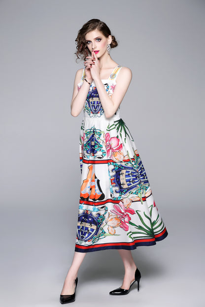 Women's Summer Casual Floral Print Cami Dress