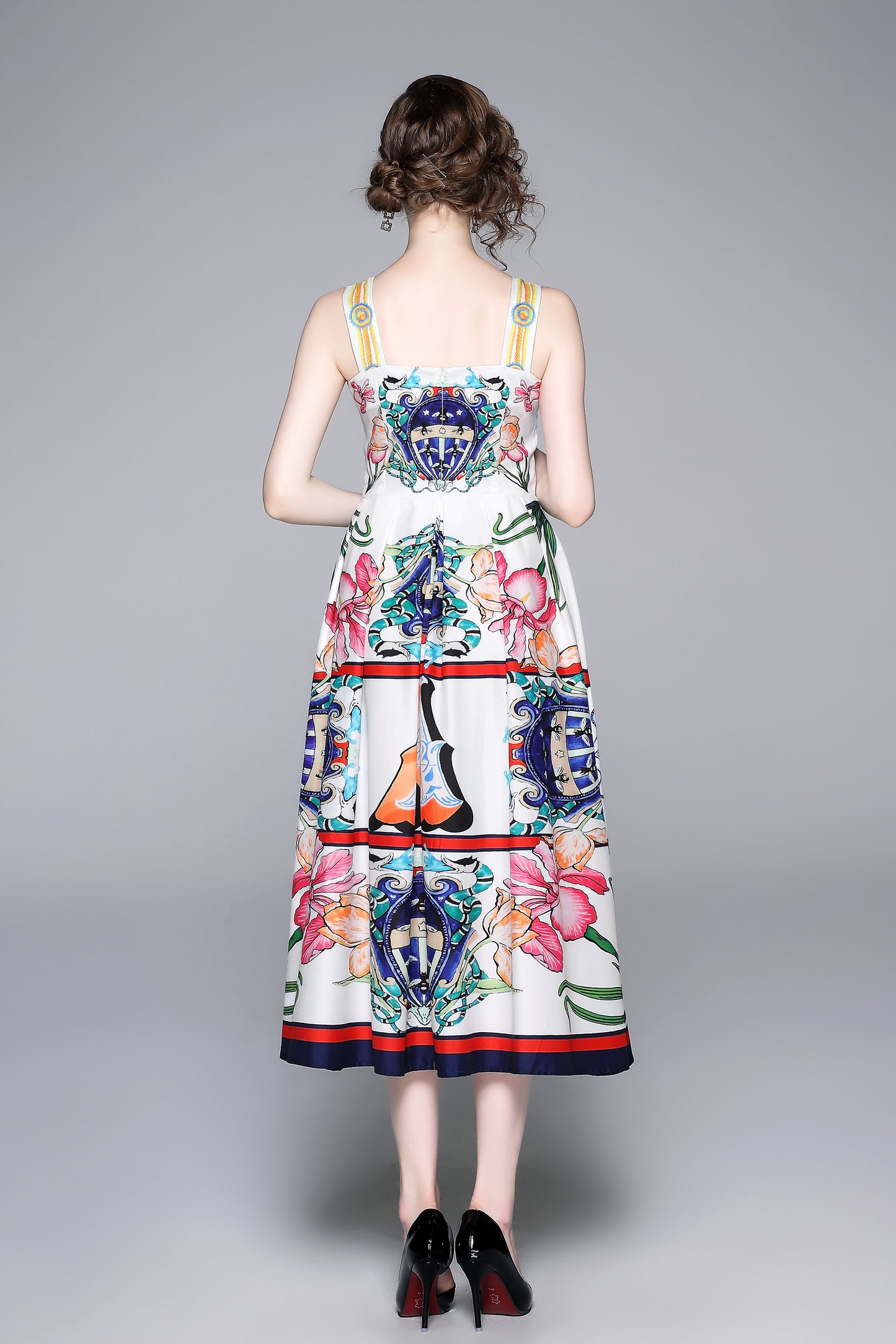 Women's Summer Casual Floral Print Cami Dress