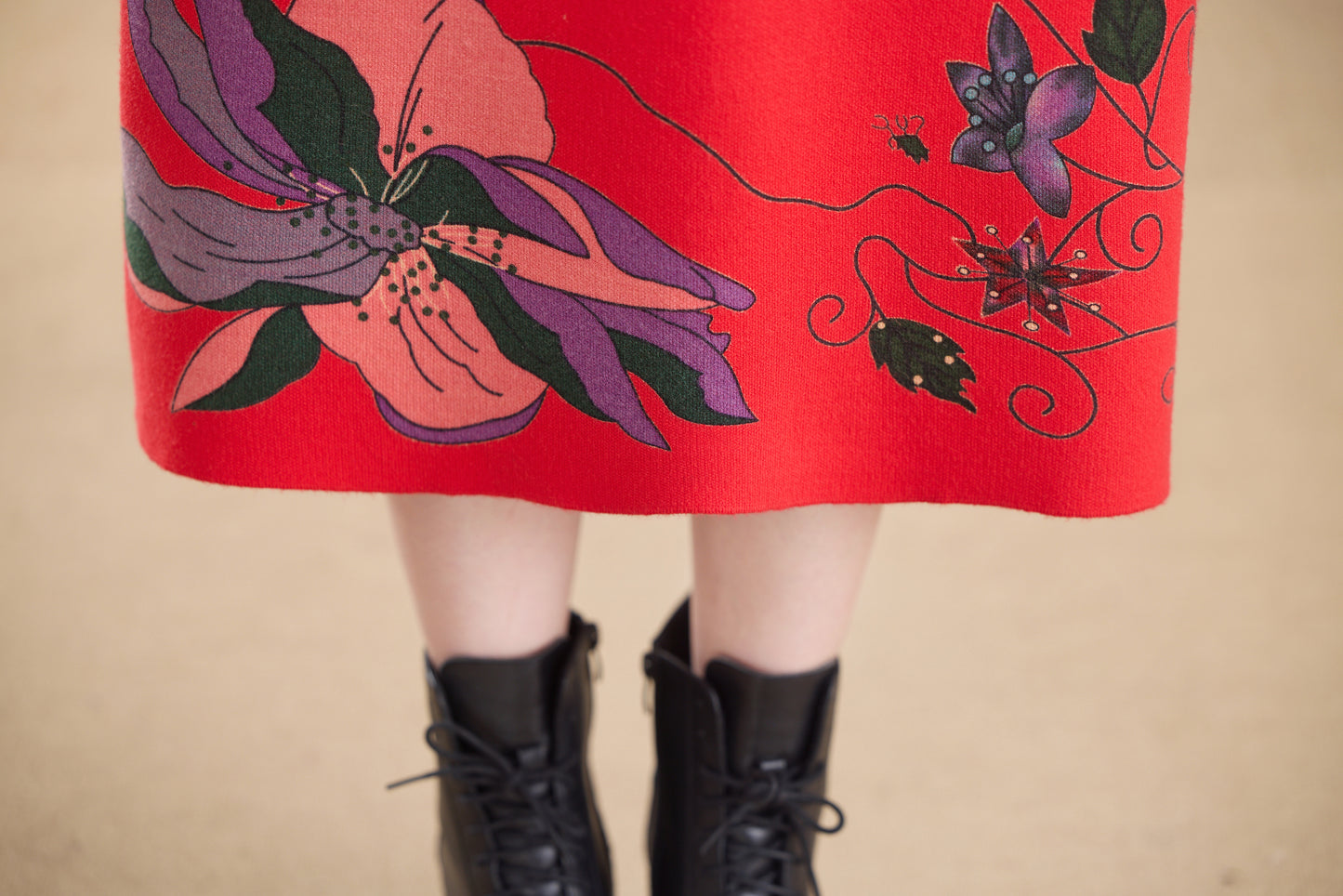 Women's Turtleneck Sweater Long Sleeve Red Dress