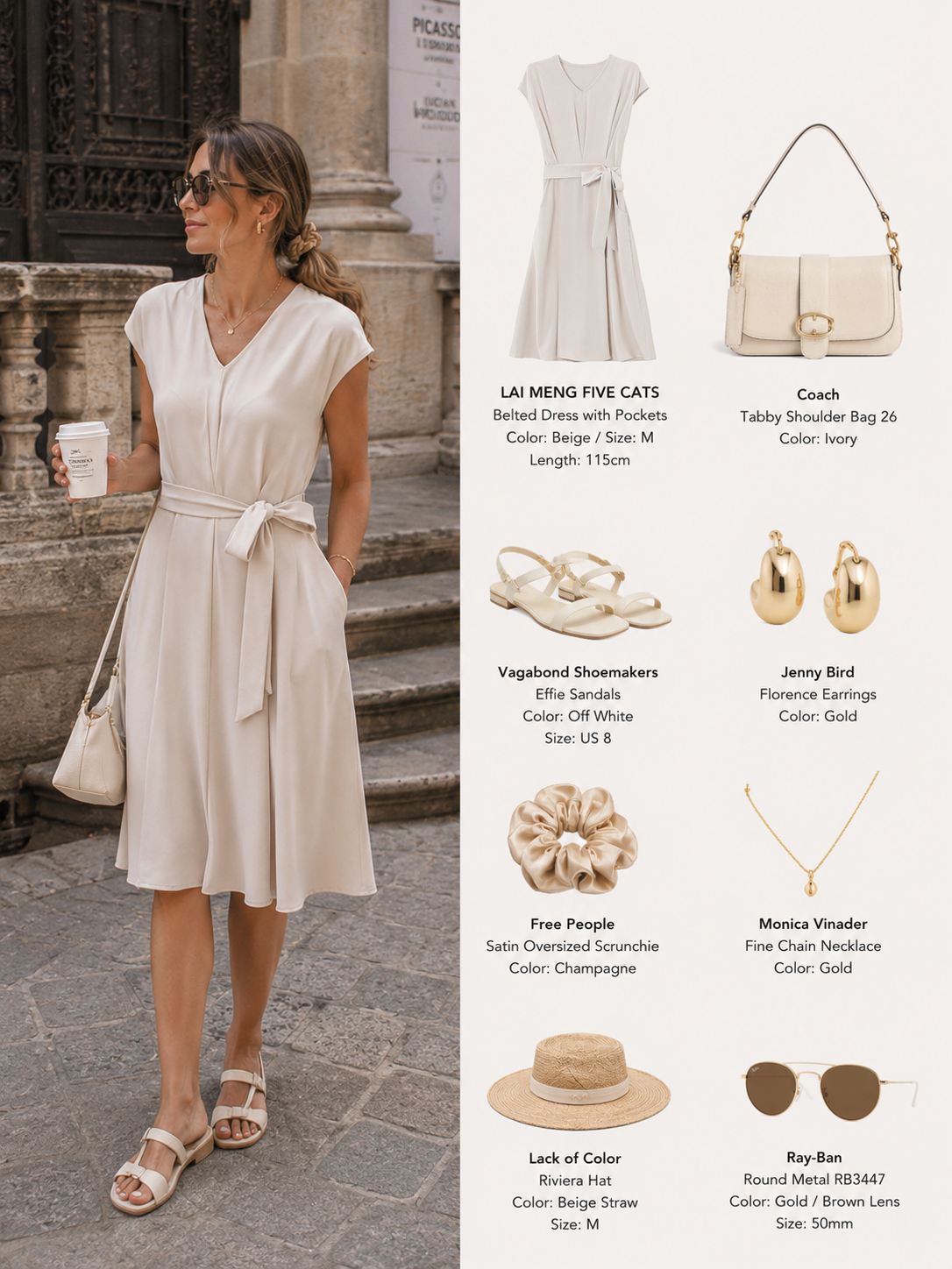 Relaxed Belted Midi Dress with Pockets