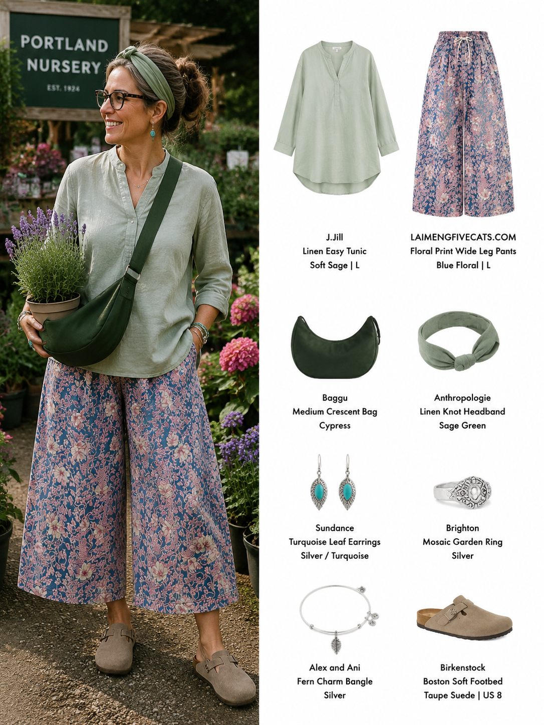Floral Print Wide Leg Pants – Summer Comfort