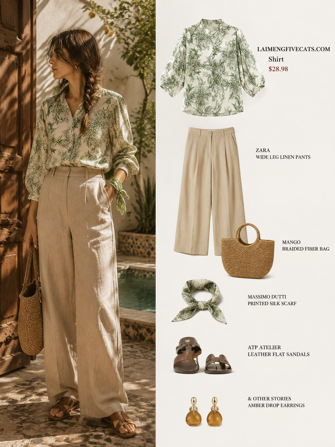 Summer Botanical Chrysanthemum Shirt