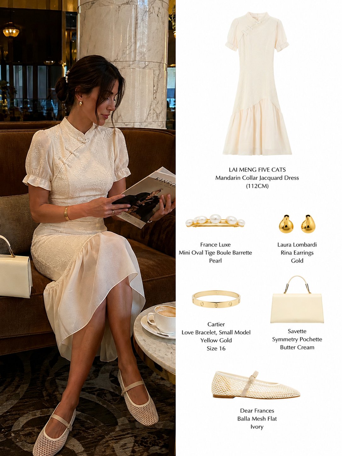 Jacquard Spliced Midi Dress
