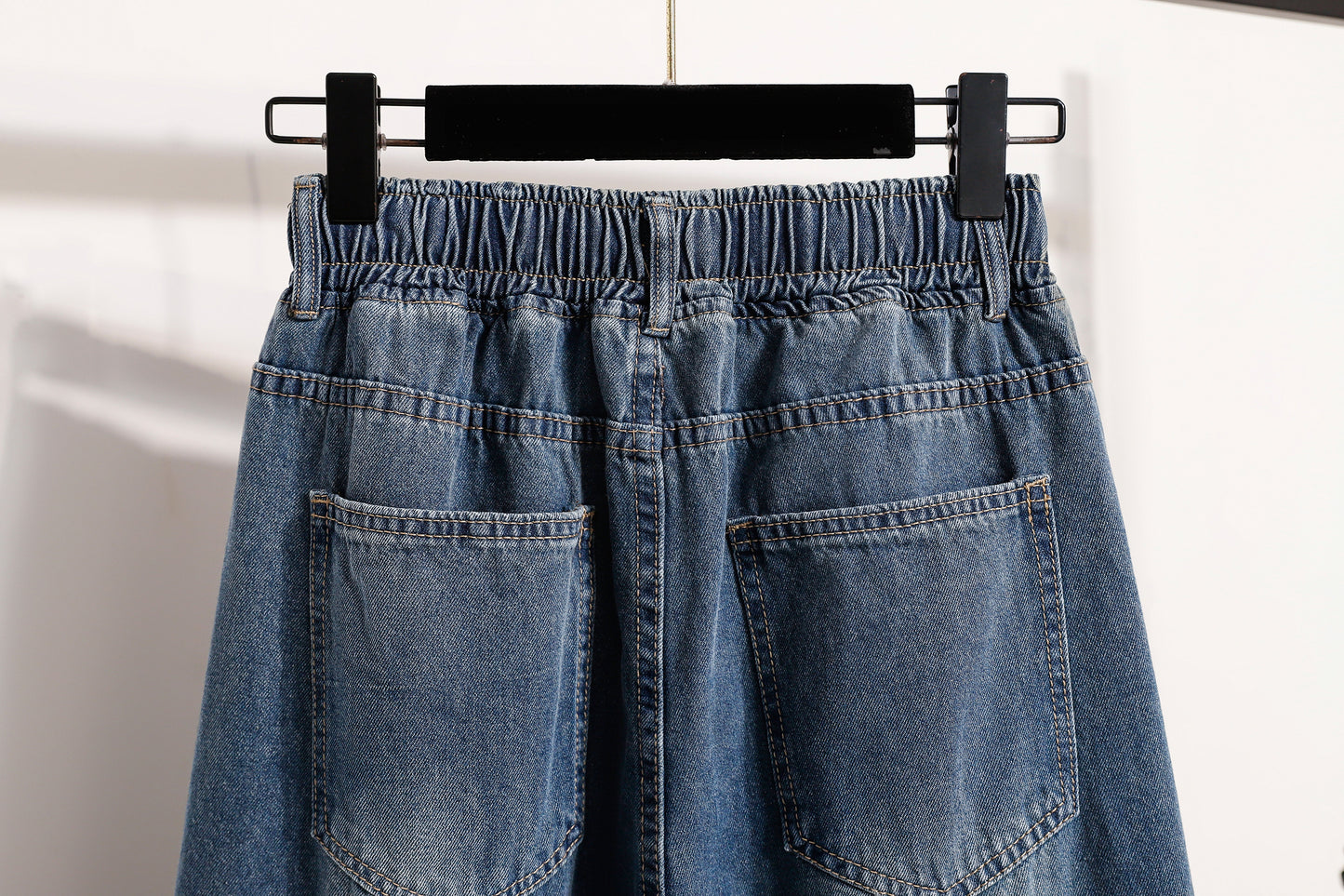 Women's 2026 Jeans Elastic Waist Wide Leg Denim