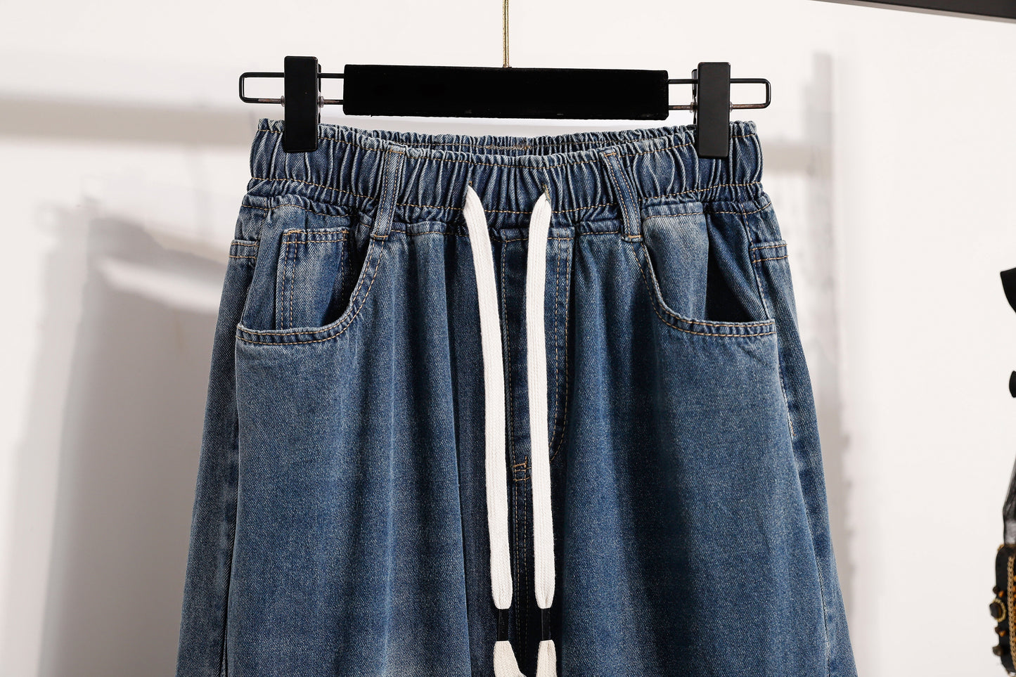 Women's 2026 Jeans Elastic Waist Wide Leg Denim