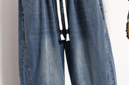 Women's 2026 Jeans Elastic Waist Wide Leg Denim
