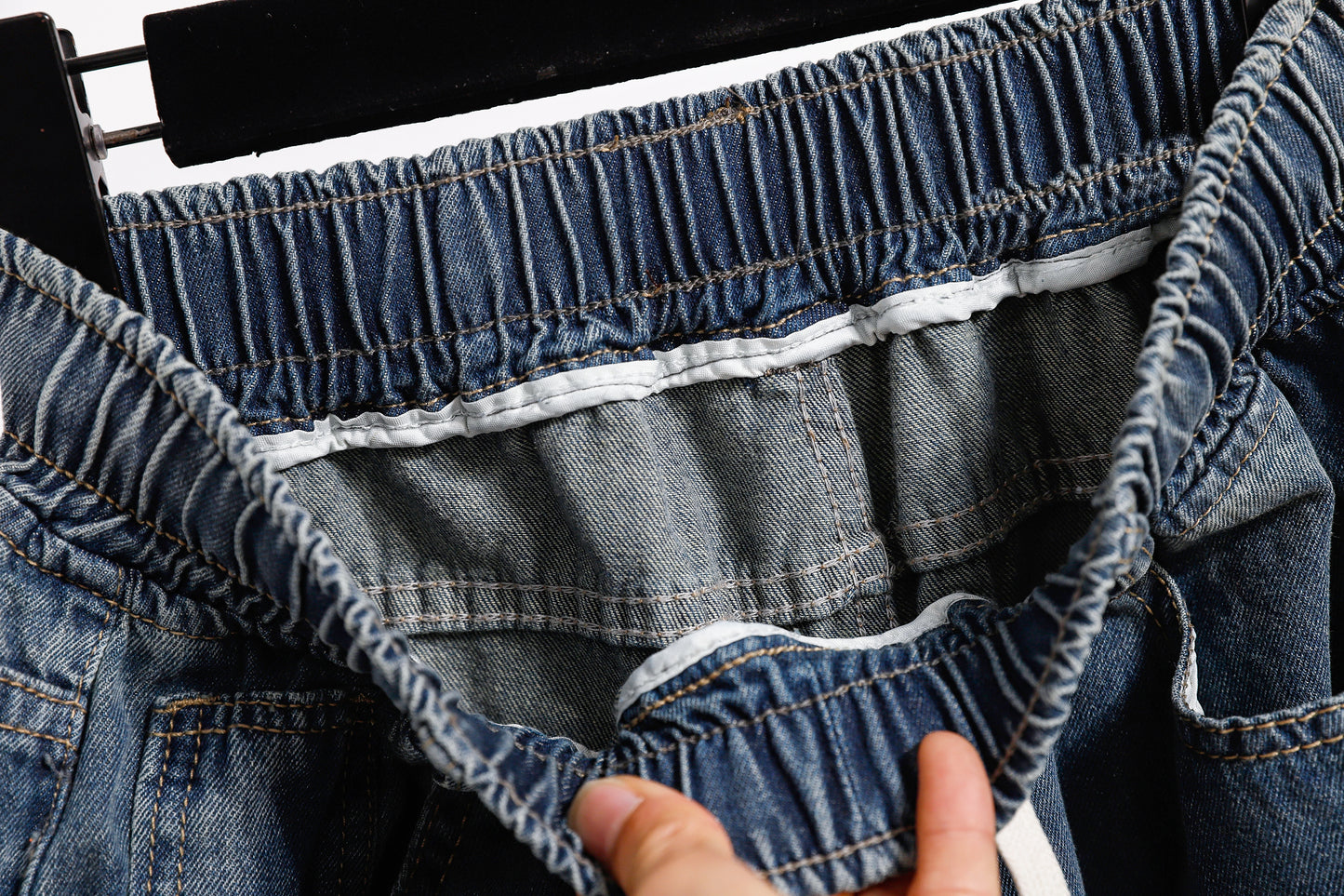 Women's 2026 Jeans Elastic Waist Wide Leg Denim