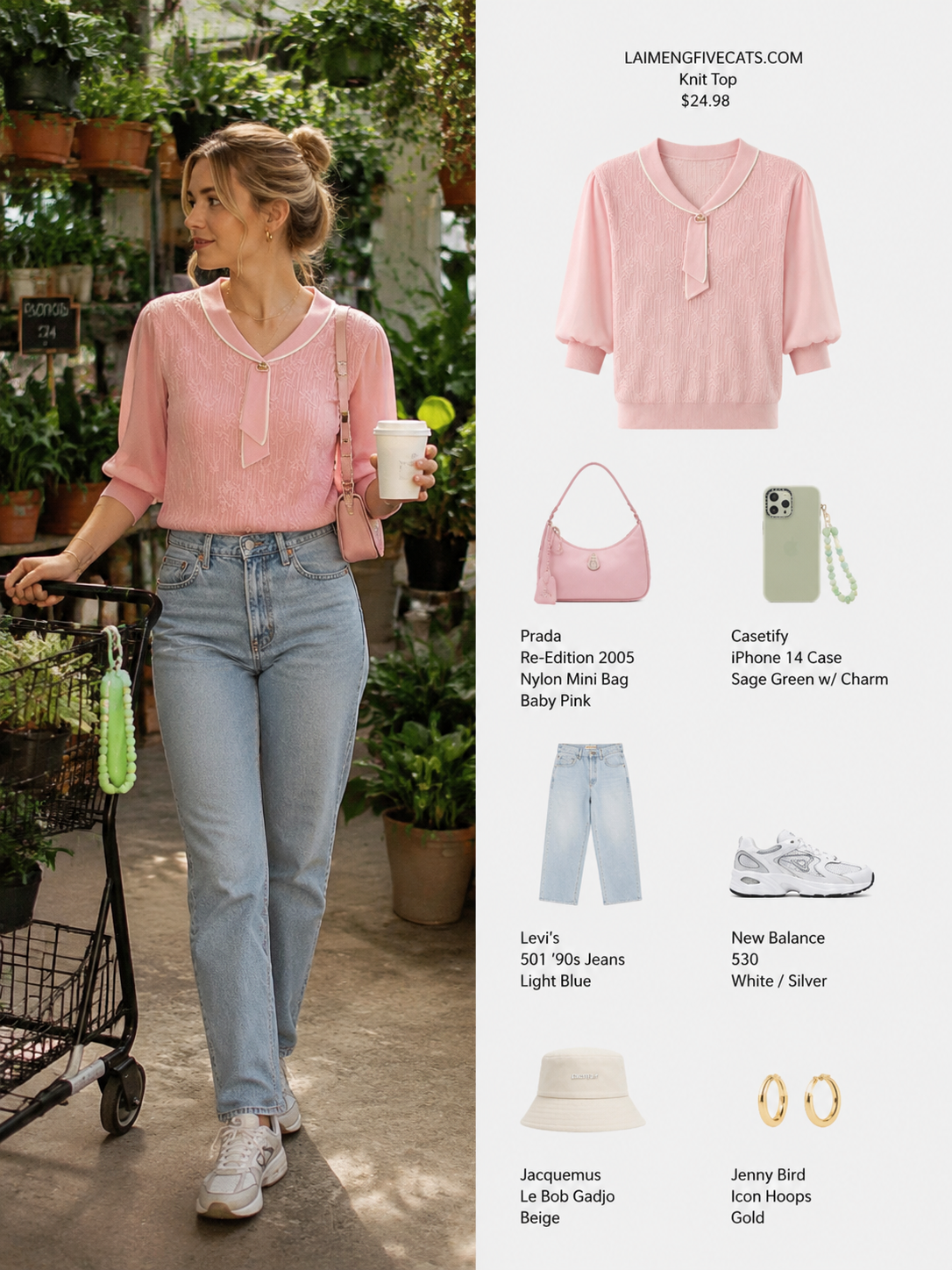Tie-Neck Lightweight Knit Polo Top