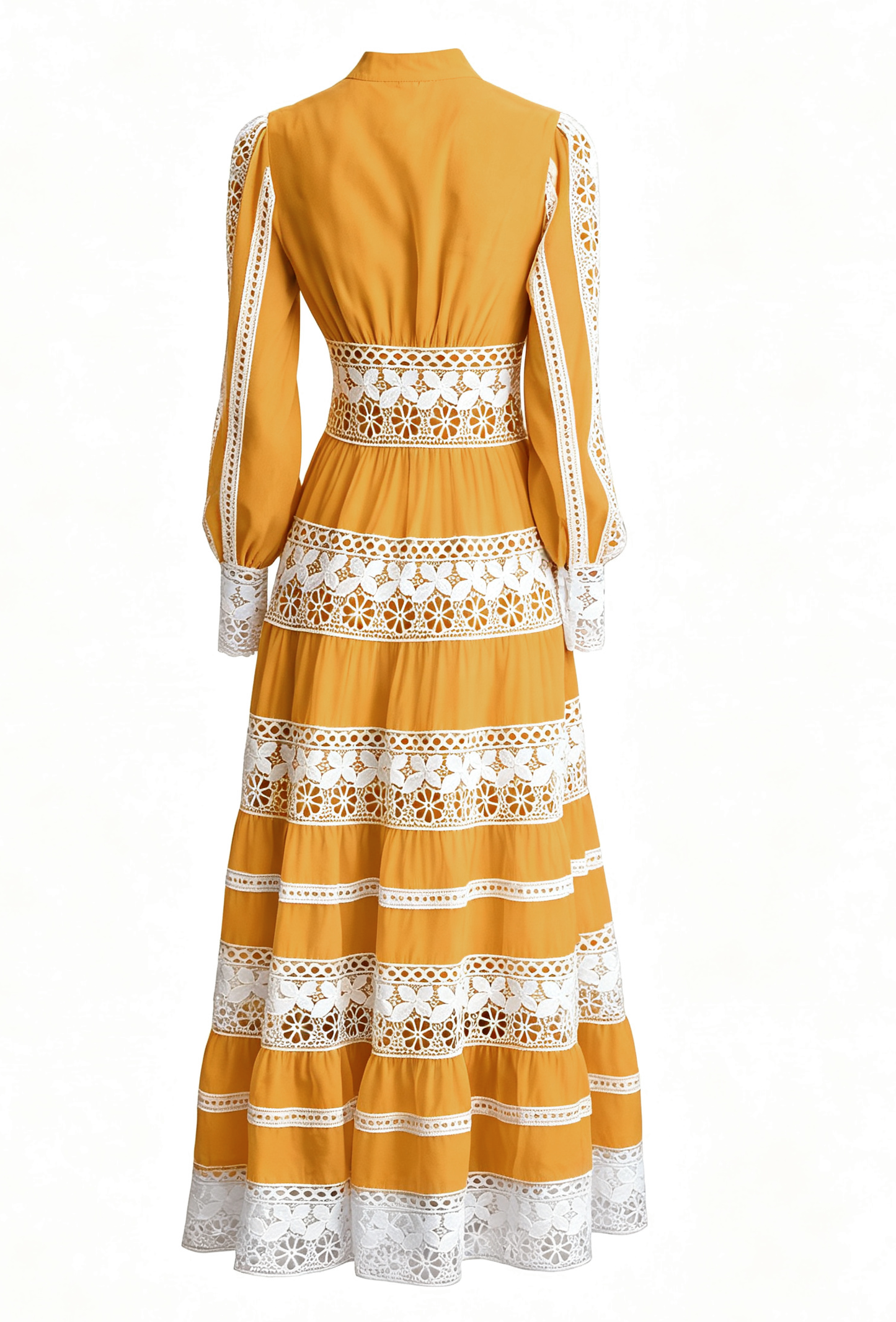 Butter Yellow Lace Maxi Dress | Palm Springs Golden Hour Style - LAI MENG FIVE CATS
