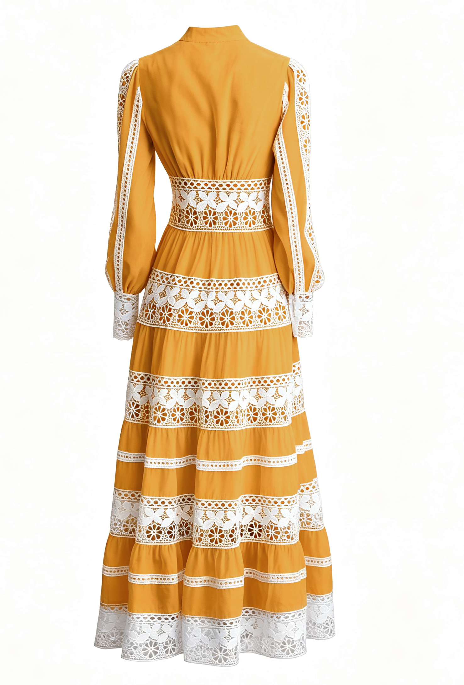 Butter Yellow Lace Maxi Dress | Palm Springs Golden Hour Style - LAI MENG FIVE CATS