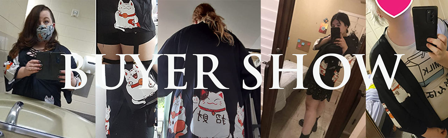 Women's 3/4 Sleeve Kimono Cardigan Tops Cover up OneSize