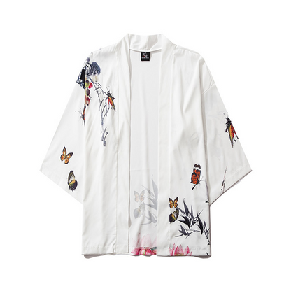 Black & White Japanese kimono Cardigan