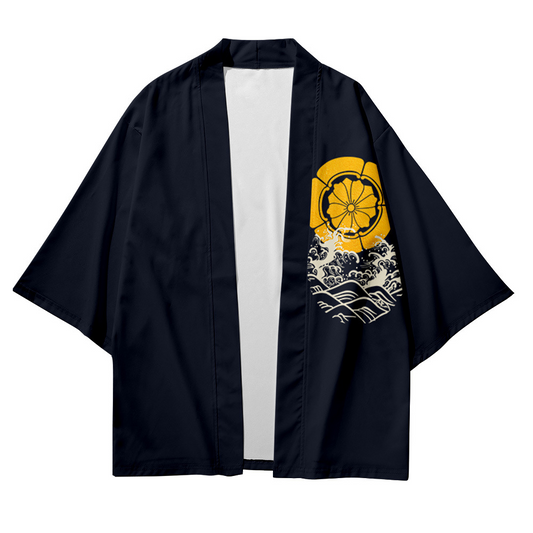 Black Fish Japanese kimono Cardigan