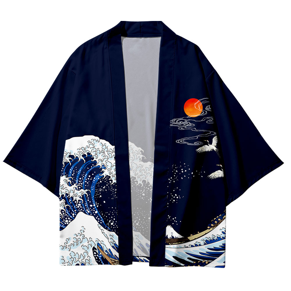 Blue Fish Japanese kimono Cardigan