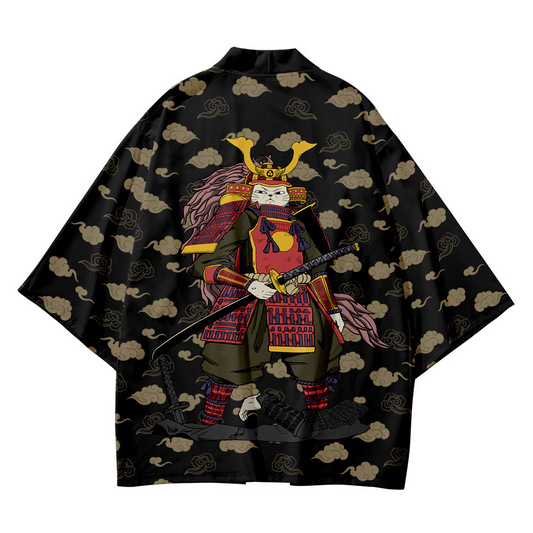 Black Cat Knight Japanese kimono Cardigan