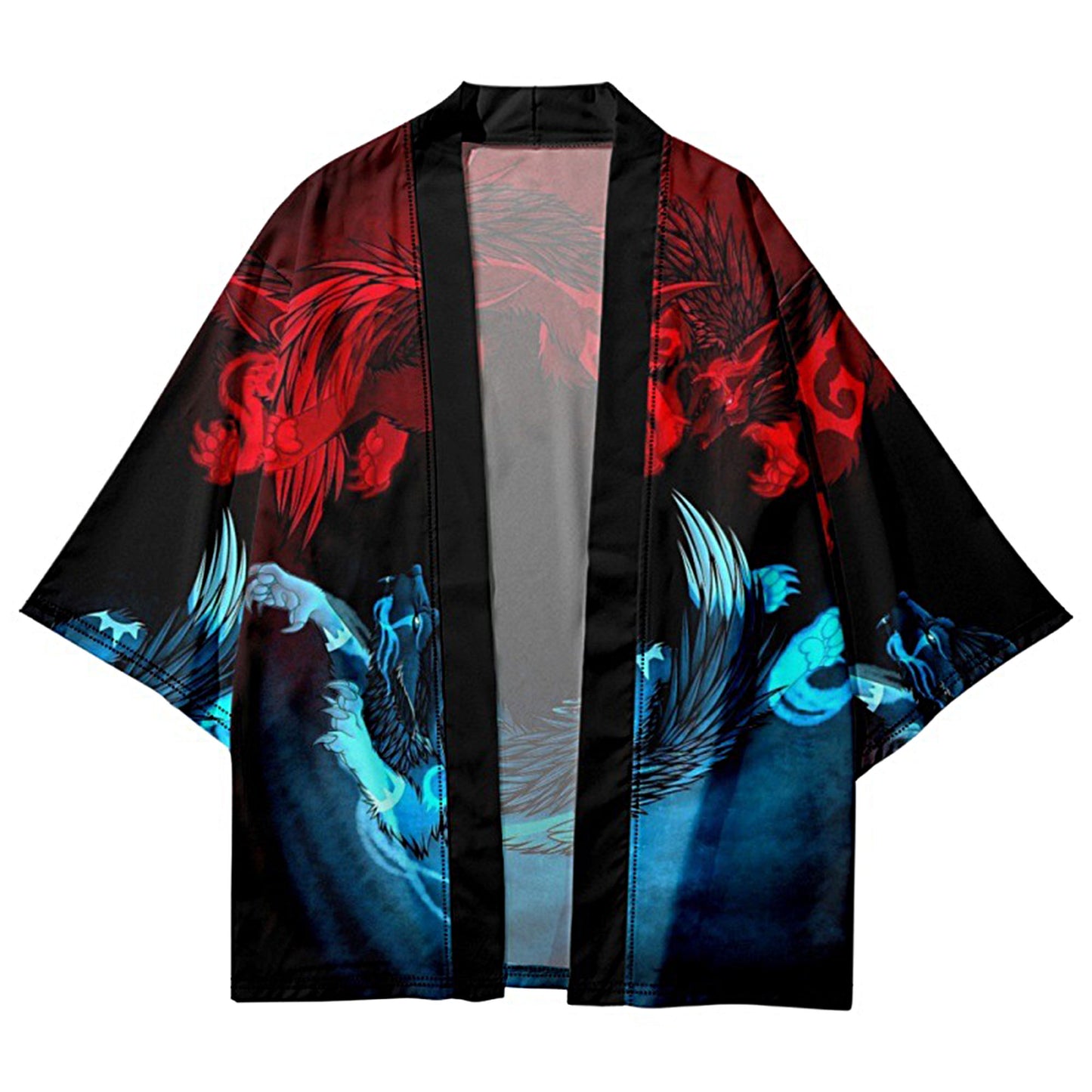 Black Fish Japanese Kimono Cardigan