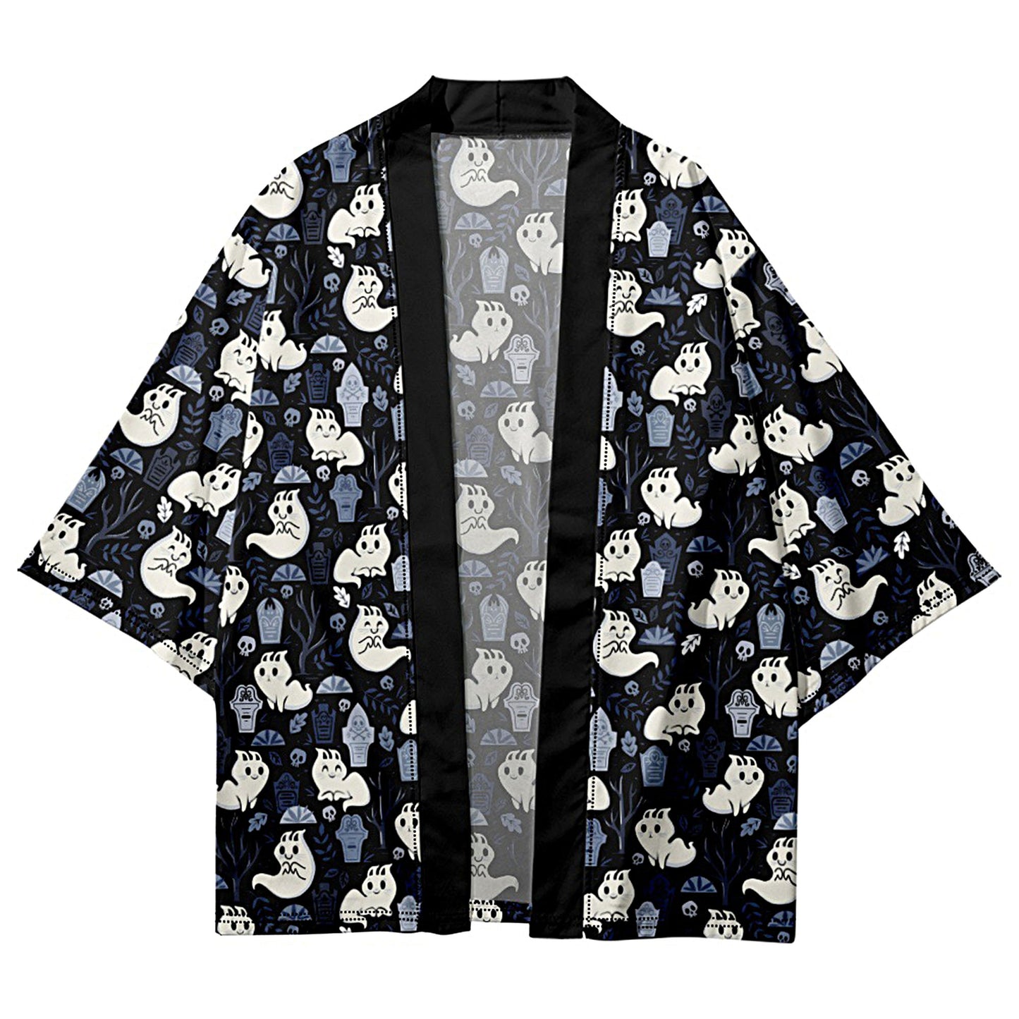 Black cute Kimono Cardigan