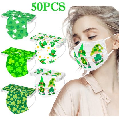 St Patricks Day 50PCS Face Masks