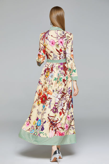 Apticot Floral Print Maxi Dress