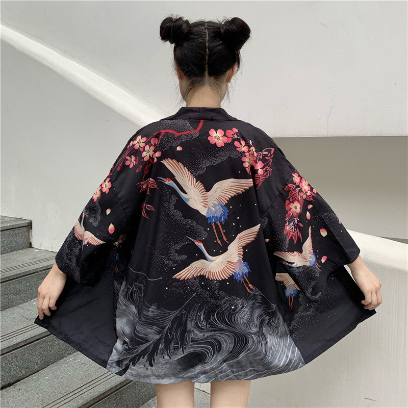 Japanese Kimono Cardigan - LAI MENG FIVE CATS